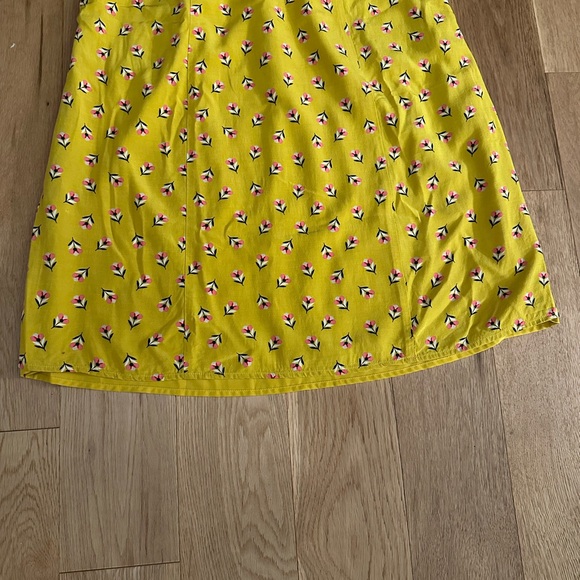 Boden Yellow Floral Midi Dress - Picture 12 of 12